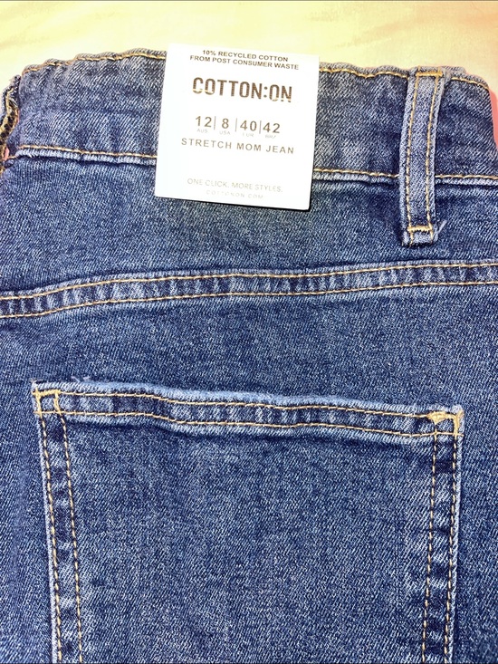 Cotton On Denim - Cotton On Blue Denim Stretch Mom Jeans